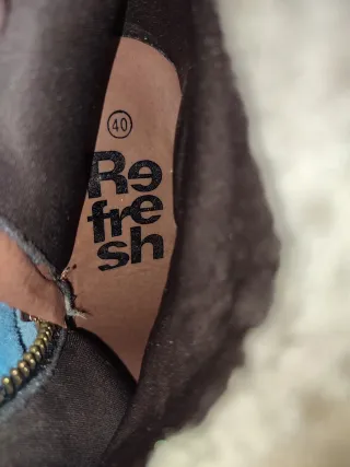 Botas tacón pelo marrones talla 40