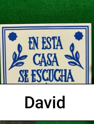 Azulejo decorativo En esta casa