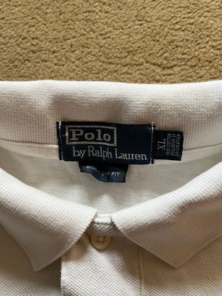 Polo Ralph Lauren Blanco Logo Azul Marino