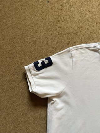 Polo Ralph Lauren Blanco Logo Azul Marino