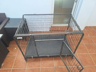 Jaula Perro Grande Plegable 120x75cm con Ruedas