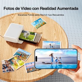 Impresora fotográfica color instantánea wifi