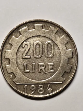 Moneta Italia repubblica 200 Lire 1984 fdc