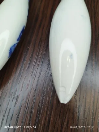 Set Porcelana Vintage Azul y Blanco