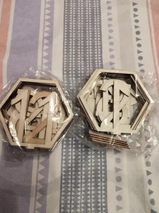 Números de mesa madera 1-20