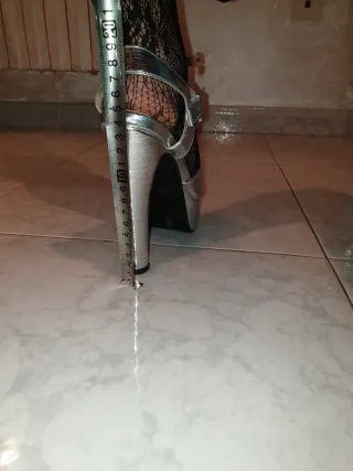 Sandali argento tacco e plateau