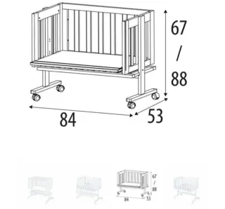 Minicuna colecho y accesorios
