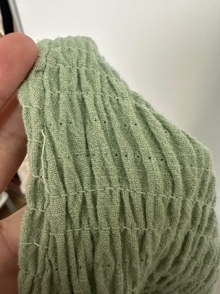 Vestido verde con volantes