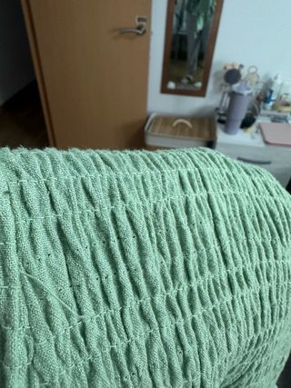 Vestido verde con volantes