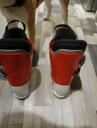 Botas de esquí Atomic rojas y blancas