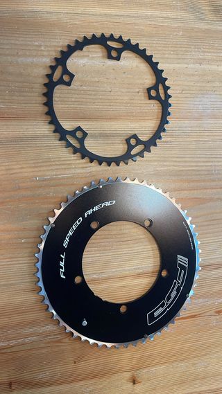 Conjunto Platos FSA 58T+44T Negro 130mm BCD