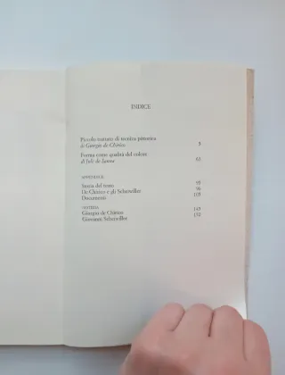 Piccolo trattato di tecnica pittorica,G.de Chirico