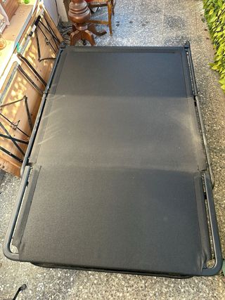 Sofá Cama Gris y Negro