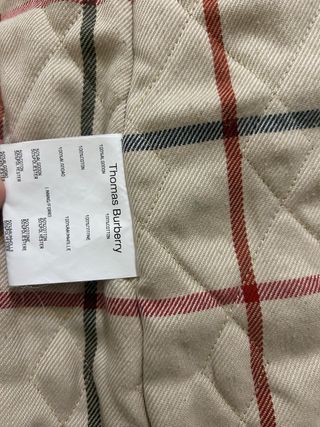 Abrigo Burberry Beige Corduroy