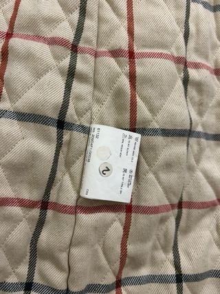 Abrigo Burberry Beige Corduroy