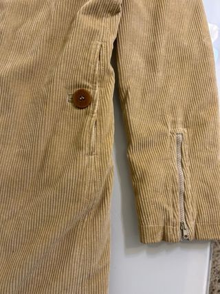 Abrigo Burberry Beige Corduroy