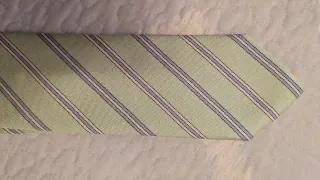 Corbata de seda natural a rayas