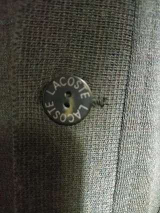 Chaqueta de punto Lacoste vintage verde oliva