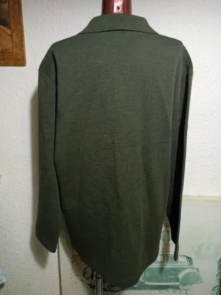 Chaqueta de punto Lacoste vintage verde oliva