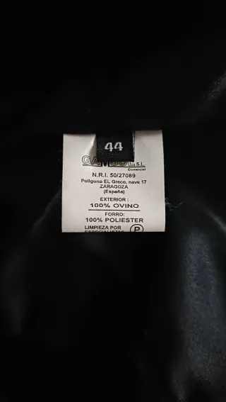 Chaqueta de piel negra mujer