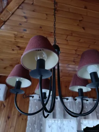 Lámpara de techo hierro forjado