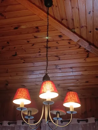 Lámpara de techo hierro forjado