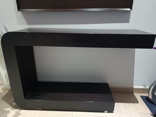 Entradita de madera y cristal