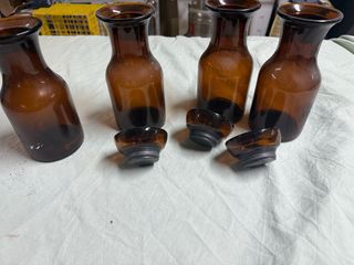 4 Botellas Vintage 23x 10 diametro base