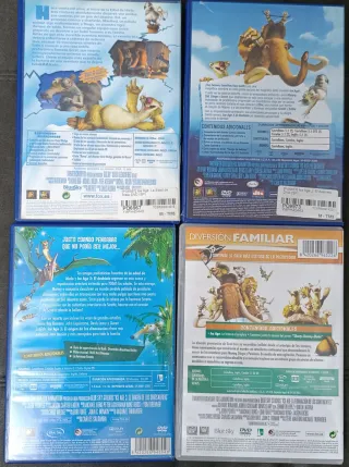 Lote 4 Películas DVD Ice Age (Español)