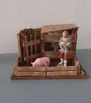 Porcile ovile per presepe Belen.
