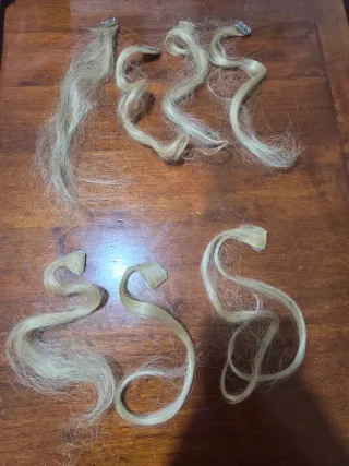 Estensioni capelli biondi con clip