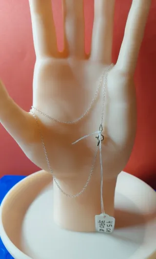 Cadena de Plata de Ley de 45cm