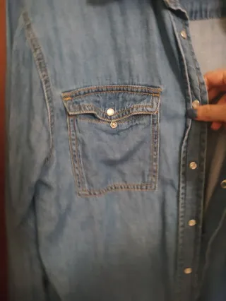 Camisa de ganga feminina