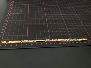 pulsera oro 18k con piedra