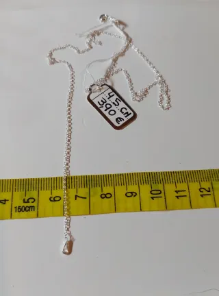 Cadena de Plata de Ley de 45cm