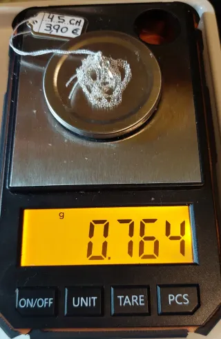 Cadena de Plata de Ley de 45cm