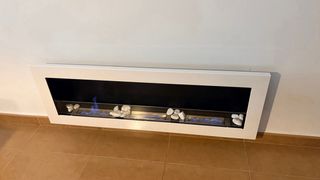 Estufa Bioetanol Negra y Blanca