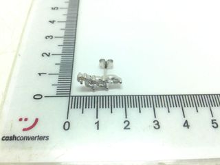 pendientes plata 925mm con piedra con circonita