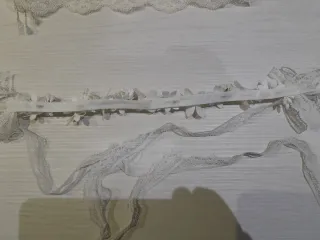 Corona de flores y cinturón comunión niña