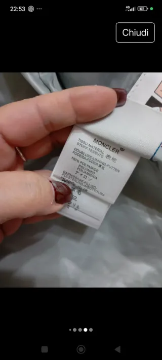 Moncler Giacca Beige/Grigio Cappuccio