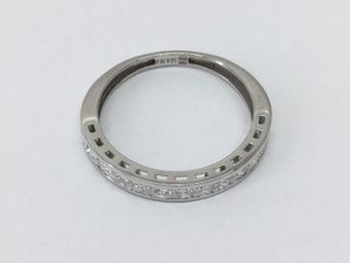 alianza oro 18k con piedra con diamante de laboratorio