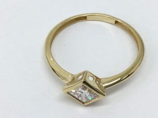 sortija oro 18k con piedra con diamante de laboratorio