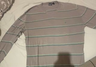 Jersey Volcom Rayas Gris y Verde
