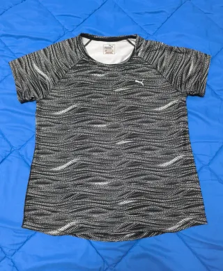 Camiseta Puma Dri-Fit Negra y Blanca