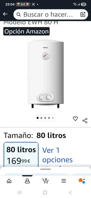 Termo Eléctrico Teka 80L