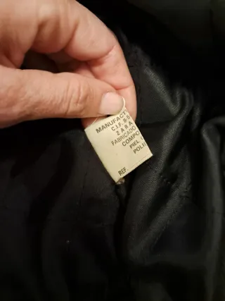 Cazadora cuero vintage hombre negra