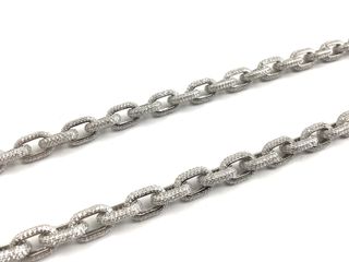 cadena plata 925mm con piedra con circonita 30cm