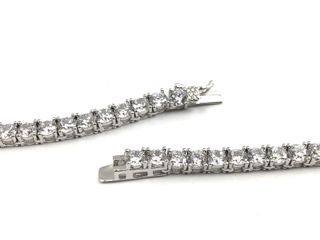 gargantilla plata 925mm con piedra con circonita 20cm