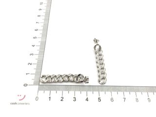 pendientes plata 925mm con piedra con circonita