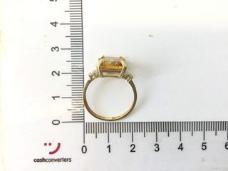 anillo oro 18k con piedra con circonita